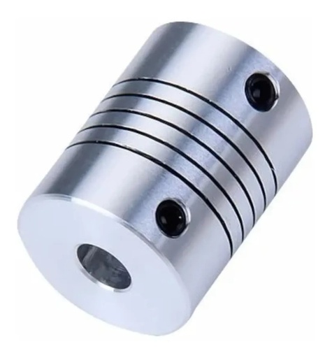 [158] Acoplador Cople Acople Acoplamiento Flexible 5x5x25mm CNC Impresora 3D Prusa