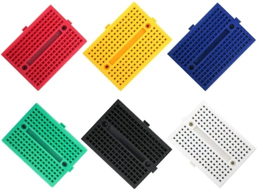 [167] Micro Protoboard Colores 170 Puntos Plantilla de Experimentos