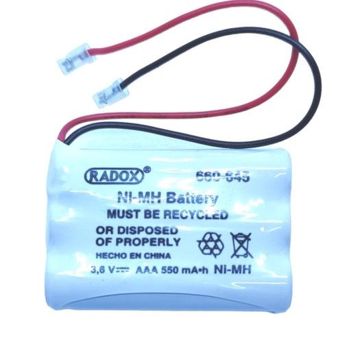 [226] Pila Batería Ni-Mh 3.6V 550mAh 3 x AAA Recargable Para Teléfono Inalámbrico