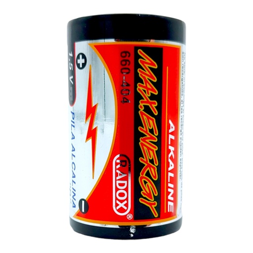 [283] Pila Batería Radox 1.5V Tipo D Alcalina
