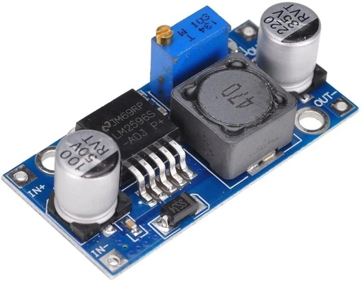 [332] Módulo Convertidor DC-DC LM2596 Regulador Fuente De Bajada Voltaje Step Down