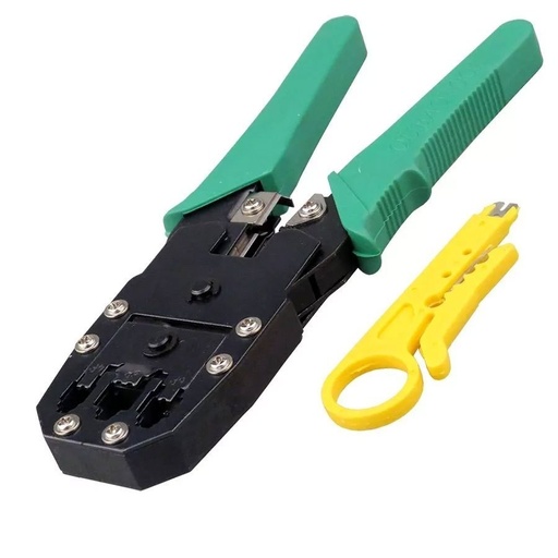 [336] Pinza Ponchadora Conector RJ12 RJ45 Cable UTP 4, 6 Y 8 Hilos Telefónico Ethernet