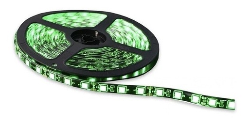 [339] Tira De 300 LED Verde 5050 Impermeable 5m 12V Alta Calidad Uso Rudo Luces