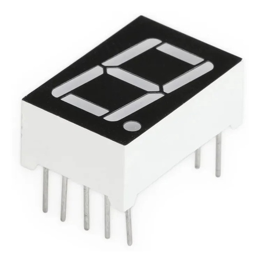 [342] Display Siete Segmentos de Cátodo Común LED Rojo