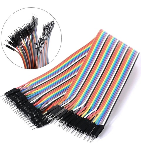 [398] Cables Dupont Jumpers M/M 30cm Arduino Paquete De 40 Pzas