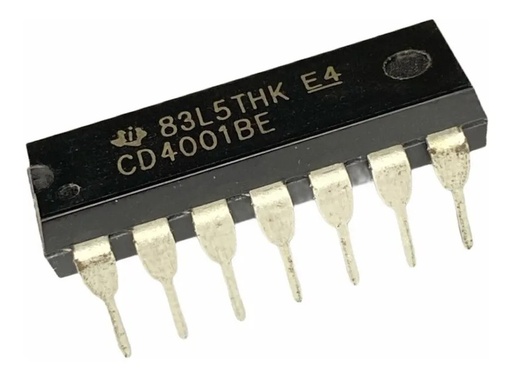 [522] Compuerta Lógica 4 Compuertas NOR De 2 Entradas CD4001BE CD4001 4001