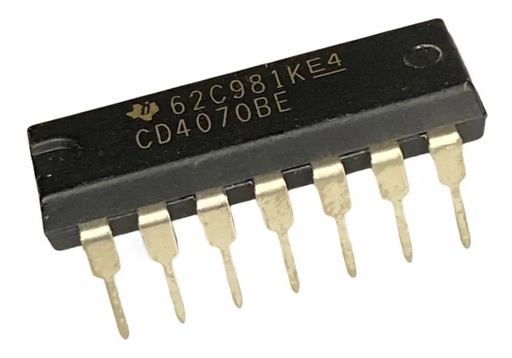 [524] Compuertas Lógicas 4 Compuertas XOR De 2 Entradas CD4070BE CD4070 4070