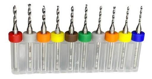 [529] Juego de Brocas de Carburo 1.1mm - 2.0mm