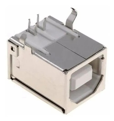 [572] Conector USB Hembra Tipo B Pines 90° Grados
