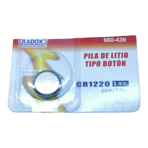 [636] Pila Batería De Litio 1220 CR1220 3V Tipo Botón