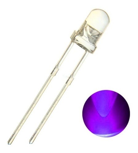 [663] LED Morado Purpura UV Ultrabrillante 5mm