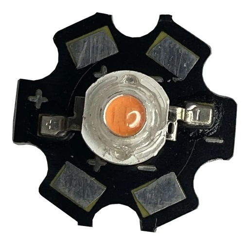 [671] LED SMD 3W Azul Con Disipador