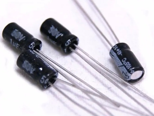[1296] Capacitores Electrolíticos 1UF A 63V