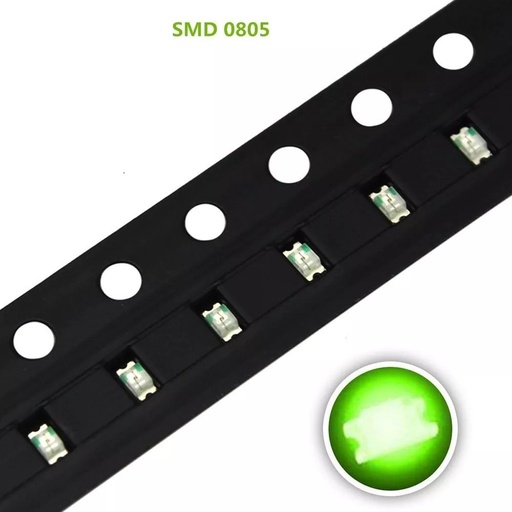 [1352] LED SMD 0805 VERDE