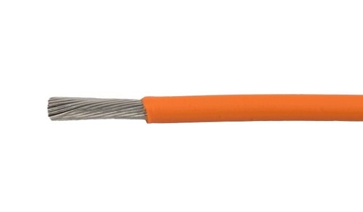 [1561] Cable Estañado Calibre 22 Naranja /Ladrillo.