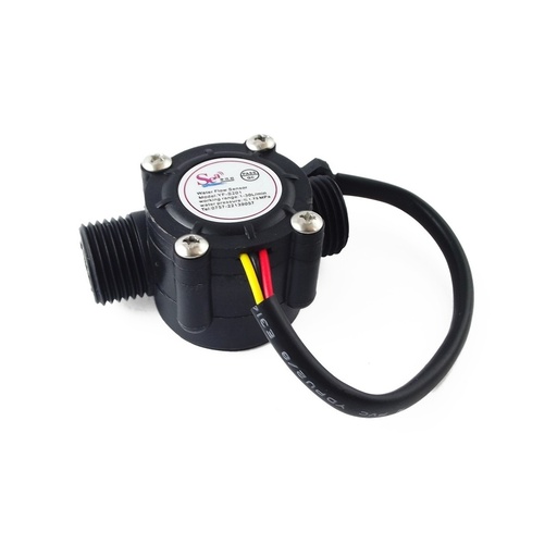 [1603] Sensor De Flujo De Agua YF-S201 1/2 Líquido Caudalímetro Efecto Hall Arduino PIC