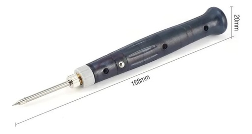[1655] Cautín USB Tipo Lápiz 5V 8W Calentamiento Y Enfriamiento Rápido