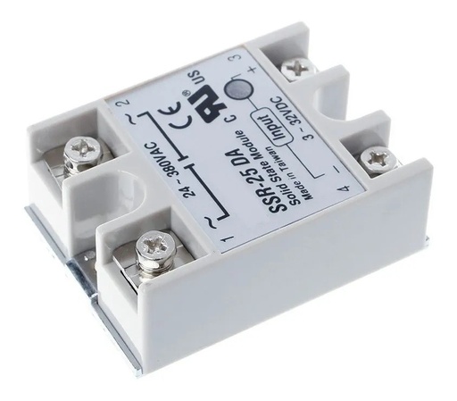 [1664] Relevador De Estado Sólido SSR-25-DA AC 24V A 380V 25A