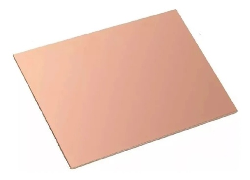 [1713] Placa Fenólica Una Cara 15x20 cm De Cobre Y Baquelita