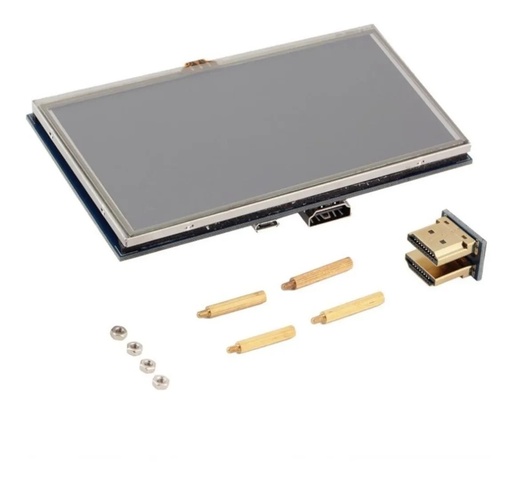 [1715] Pantalla LCD HDMI Touch TFT 800px x 480px De 5" Para Raspberry PI