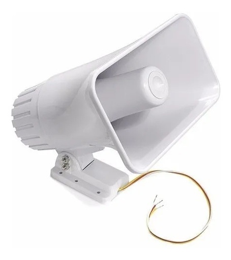 [1756] Sirena Rectangular Para Exteriores 30W Para Sistemas De Seguridad