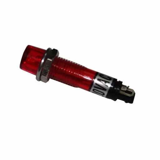 [1895] Foco Neón Plástico 12V plástico Rojo