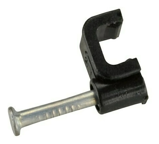 [1991] Grapa Para Cable Telefónico RG6 Coaxial Negro