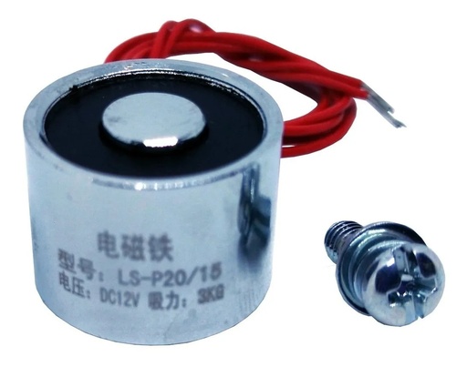 [2031] Electroimán Electromagneto Imán 12V Levanta 2.5kg