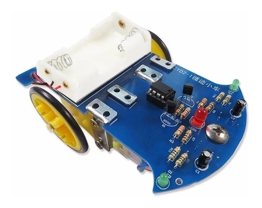 [2040] Kit Robot Seguidor Sigue Lineas Educacional Automático Carro Coche Chasis