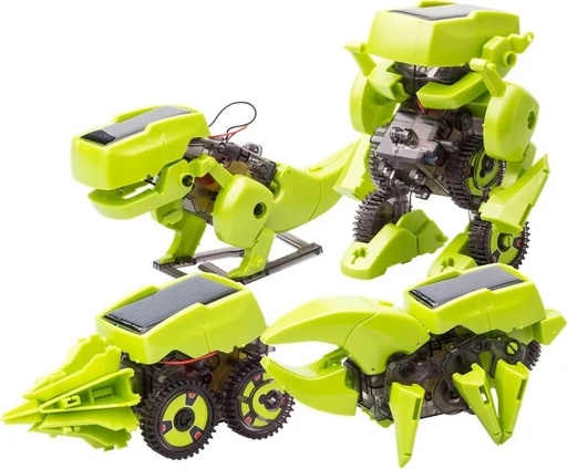 [2173] Kit Robot Dinosaurio Solar Educacional 4 en 1