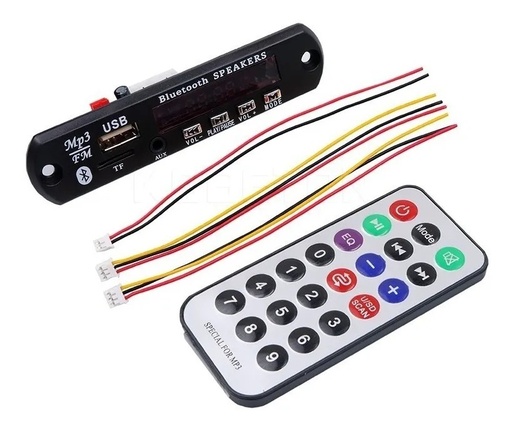 [2340] Módulo Decodificador Digital De Audio Bluetooth MP3 SD USB FM WMA