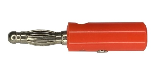 [2356] Conector Plug Tipo Banana Macho Rojo