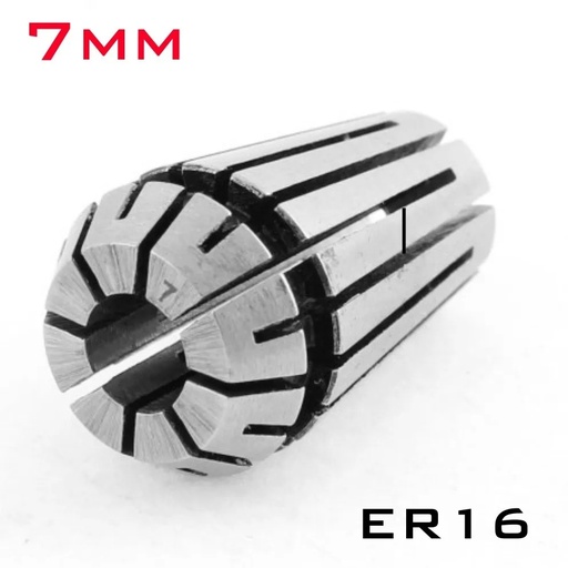 [2471] Mordaza Para Motor Spindle Motor ER16 7mm CNC Chuck Collet