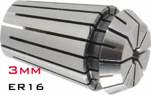 [2488] Mordaza Para Motor Spindle Motor ER16 3mm CNC Chuck Collet