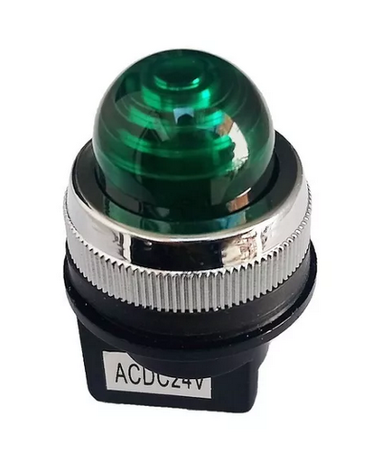 [2635] Lámpara Indicadora Luz Tablero 24 V Verde