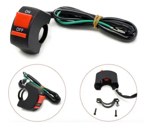 [2654] Switch Apagador Interruptor De Auxiliares Moto Bici Luces
