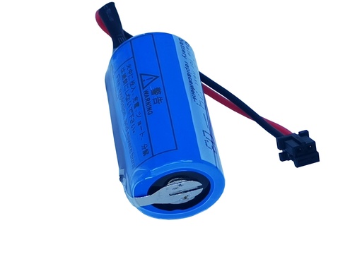 [2779] Pila Batería MITSUBISHI GT15-BAT 17335 CR17335SE-R/ 3V Conector Negro Pequeño Para PLC