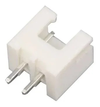 [2809] Conector Header JST XH Para PCB 2 Pines Rectos Paso 2.54mm