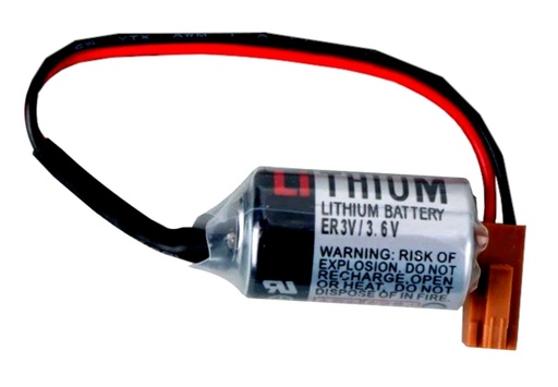 [2841] Pila Batería De Litio Toshiba ER3V/3.6V Conector Marrón