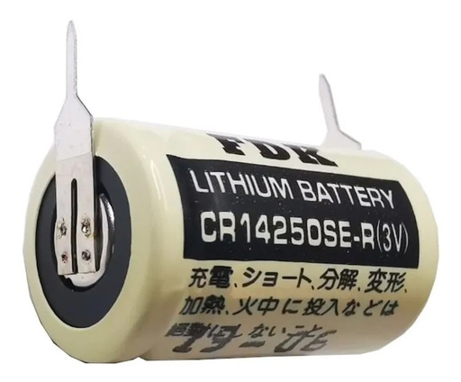[2845] Pila Batería FDK FUJI 14250 CR14250SE-R 3V 850mAh 1/2AA Pines Metálicos