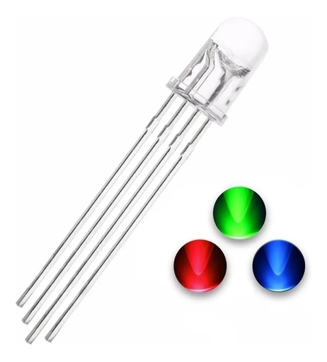 [2925] LED RGB 5mm cátodo común
