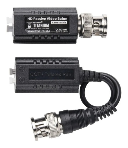 [2985] Transceptores Balun Pasivos HD 4K 5MP TT-101F Turbo Par Epcom