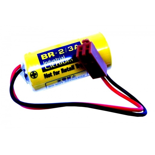 [3164] Pila Batería Panasonic BR-2/3A AFP8801 3V 1200mAh Conector Marrón