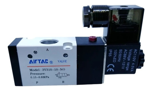 [3191] Airtac Válvula Neumática 110V AC 3V310-10-NO 3 Vías 2