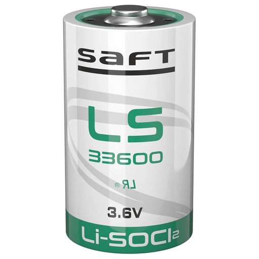 [3241] Pila Batería Saft 33600 LS33600 3.6V 17000mAh Tipo D