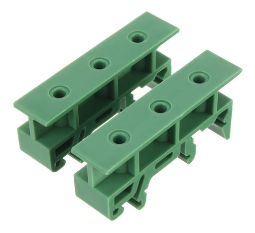 [3288] 2x Soporte Sujetador Arnés PCB Arduino DRG-01 Nylon Riel DIN