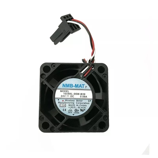 [3327] Ventilador NMB 1608KL-05W-B39 A90L-0001-0510 24V 0.07A 40mm x 40mm x 20mm Conector Negro 3 Pines