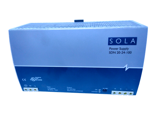 [3328] Eliminador Transformador Fuente Poder Driver SOLA/HEVI-DUTY SDN20-24-100 24V 20A  12/6A 50-60Hz