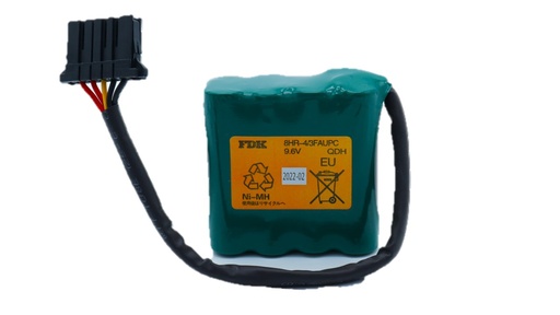 [3416] Pila Batería FDK FUJI 8HR-4/3FAUPC 9.6V 4500mAh Conector Negro 5 Pines Recargable