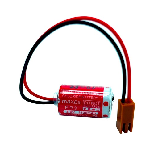 [4619] Pila Batería Maxell ER3 WSB-SC 3.6V 1100mAh Conector Marrón 2 Pines